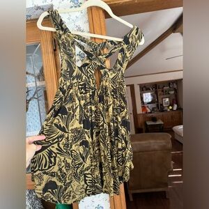 Free People Olive Knit Top